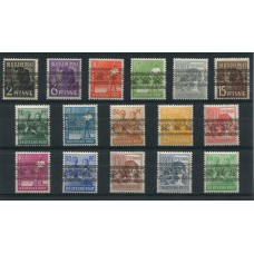 ALEMANIA ESTAMPILLA SEGUNDA GUERRA MUNDIAL OCUPACION INTERALIADA SERIE COMPLETA Yv. 21/36 TIPO 2 NUEVA MINT DE LUJO €33.50